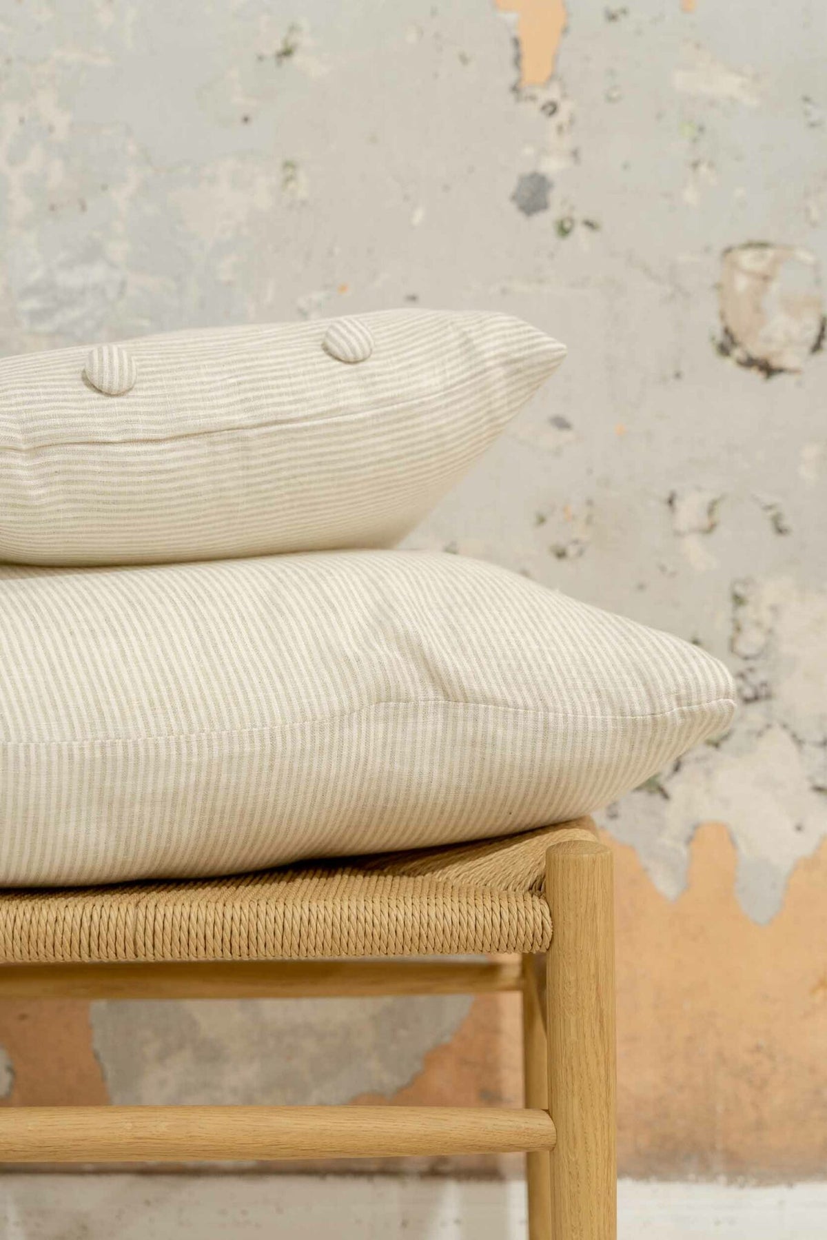 Vejer fabric by Coordonné in Arena, shown in a styled room