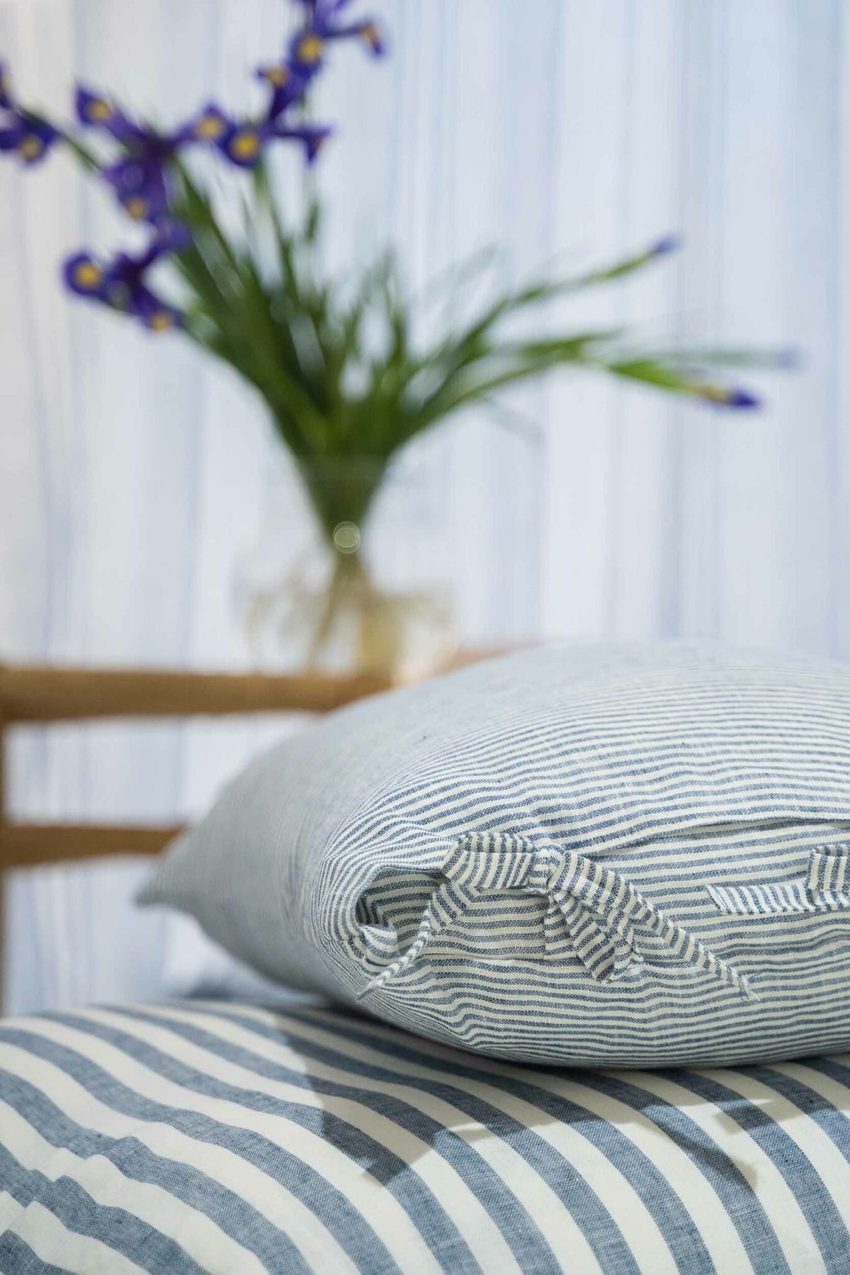 Vejer fabric by Coordonné in Oceano, shown in a styled room
