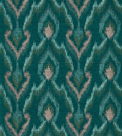 Velluto Wallpaper by Clarke & Clarke Teal