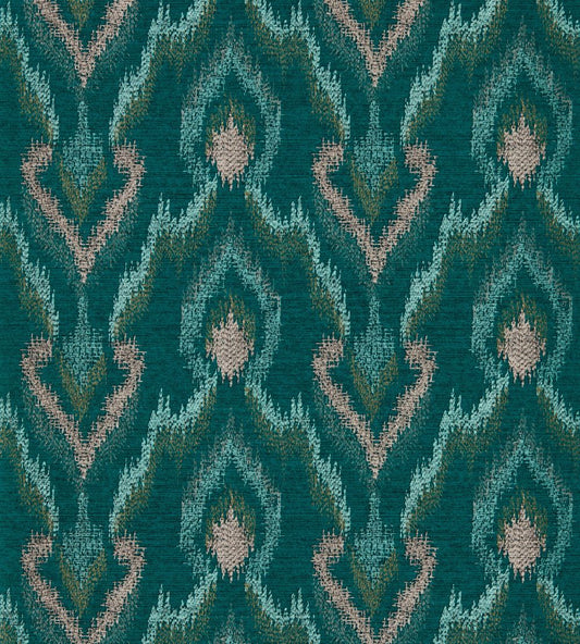 Velluto Wallpaper by Clarke & Clarke Teal