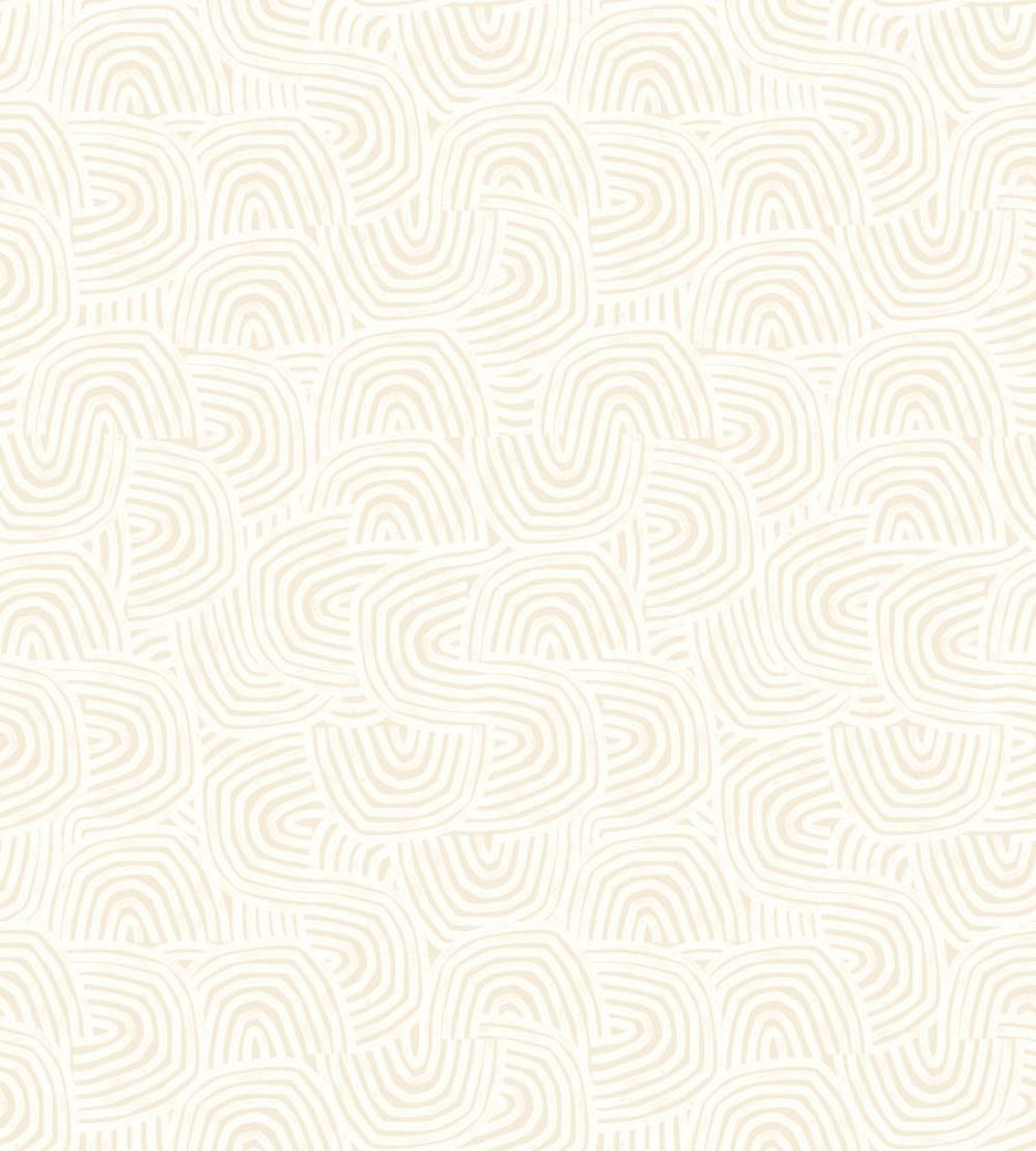 Venation Mini Wallpaper by Ohpopsi Natural Linen