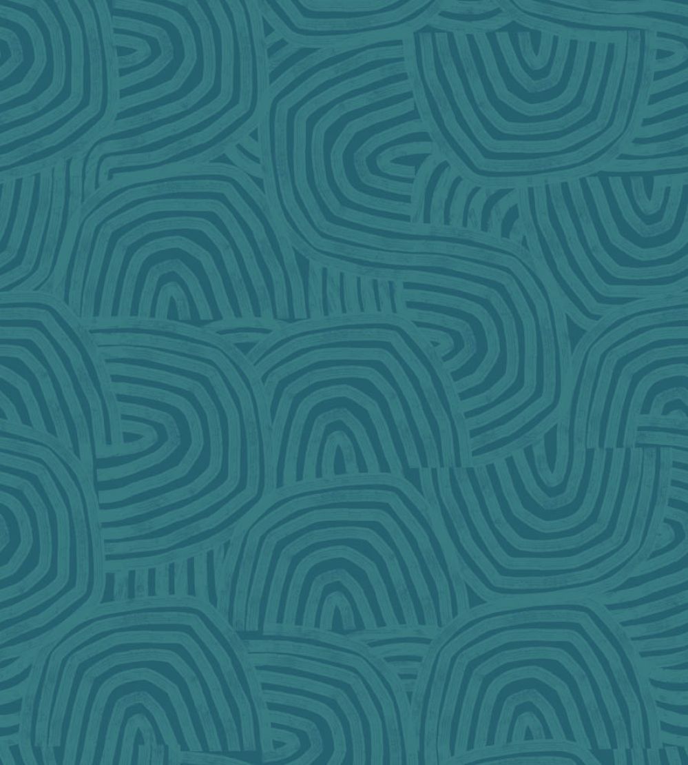 Venation Wallpaper by Ohpopsi Teal