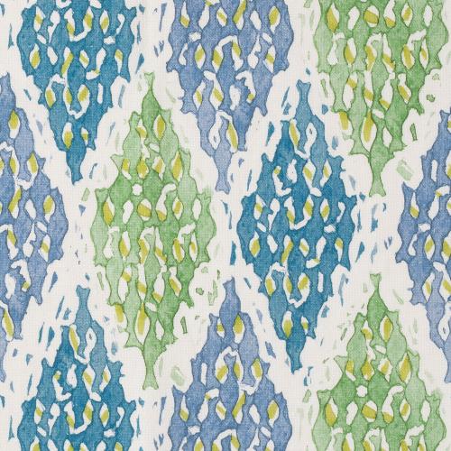 Vence Fabric by Marvic Textiles in Marine/Pomme
