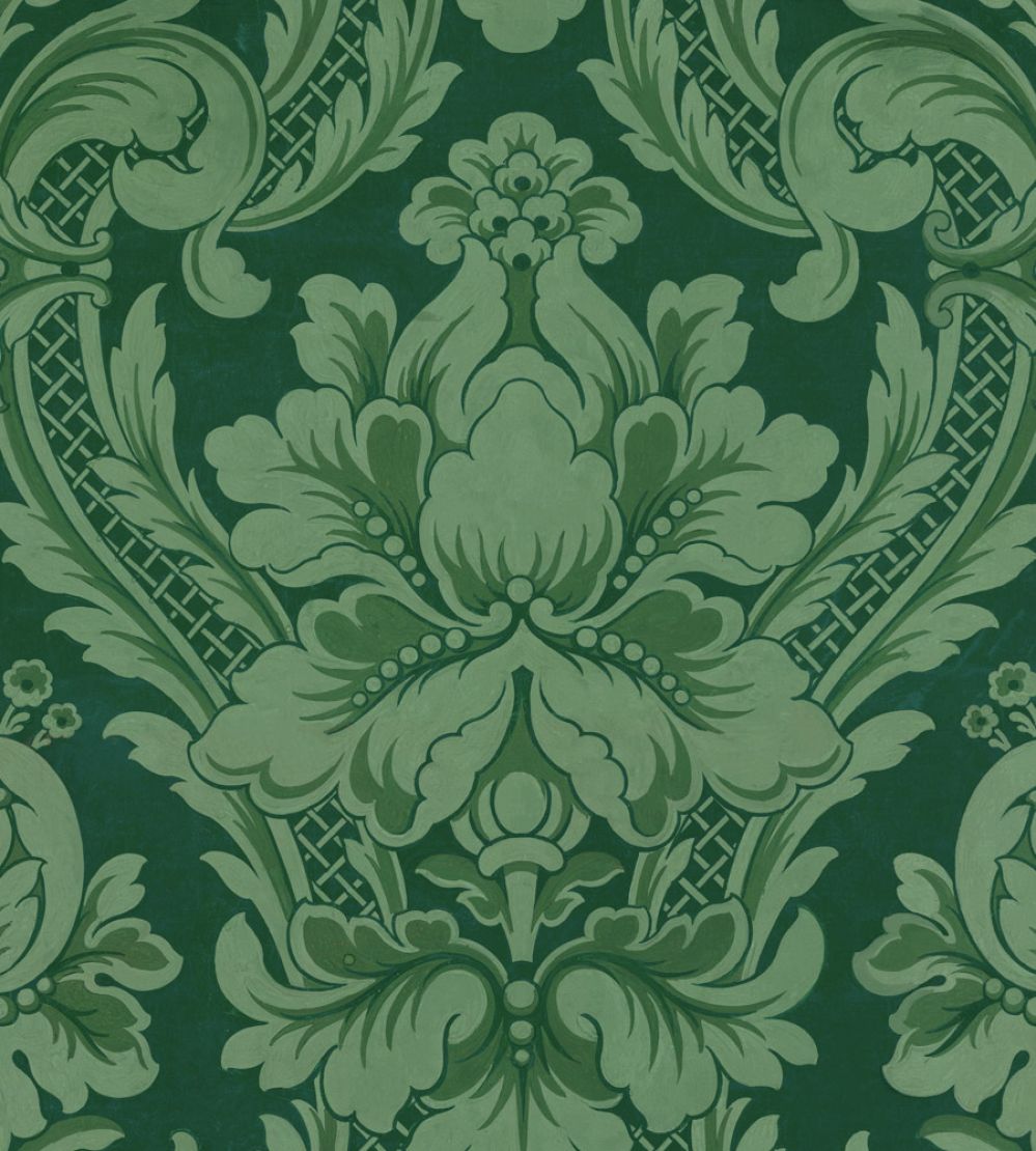 Venetian Damask Wallpaper by Coordonne Emerald