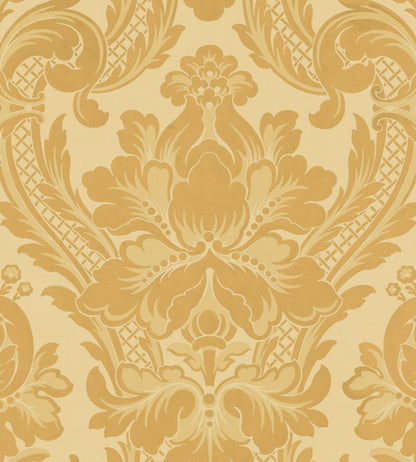 Venetian Damask Wallpaper by Coordonne Mustard