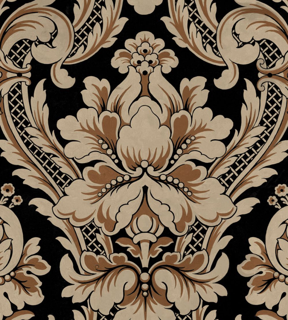 Venetian Damask Wallpaper by Coordonne Onyx