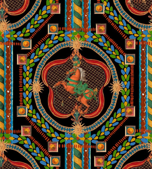 Venetian Ornament Wallpaper by MINDTHEGAP Anthracite