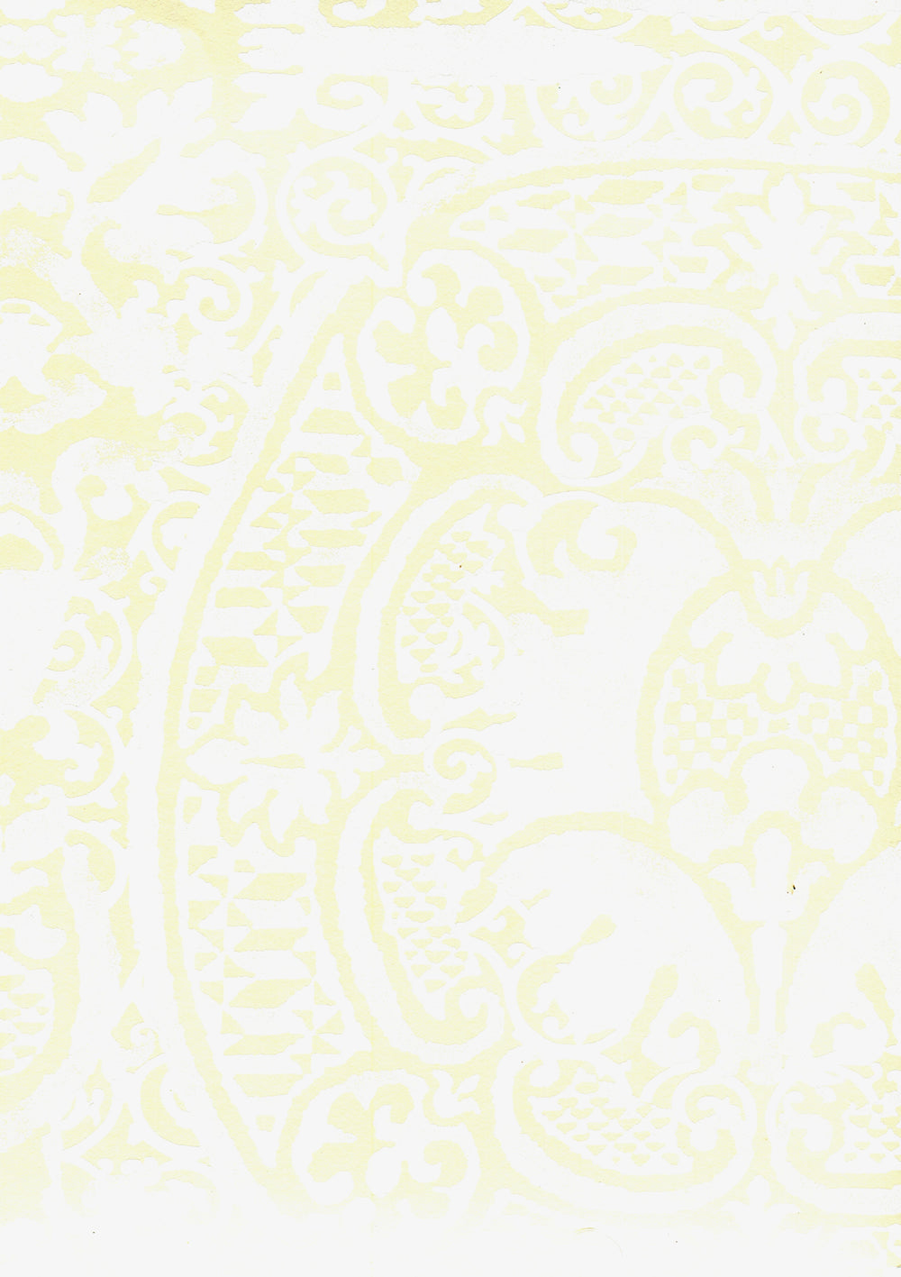 Veneto White on Off White wallpaper by Quadrille