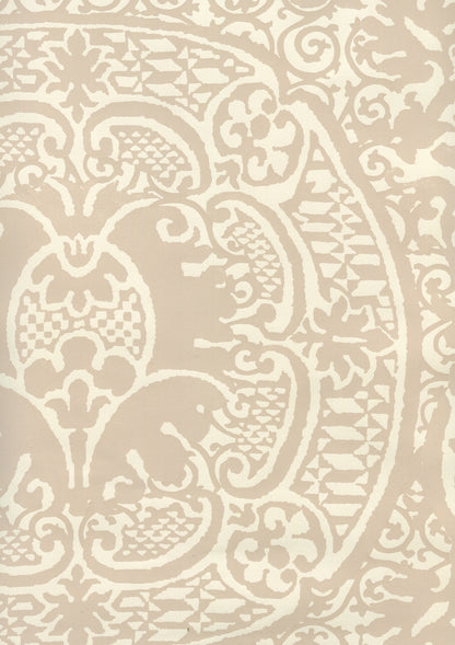 Veneto Pumice on Off White wallpaper by Quadrille