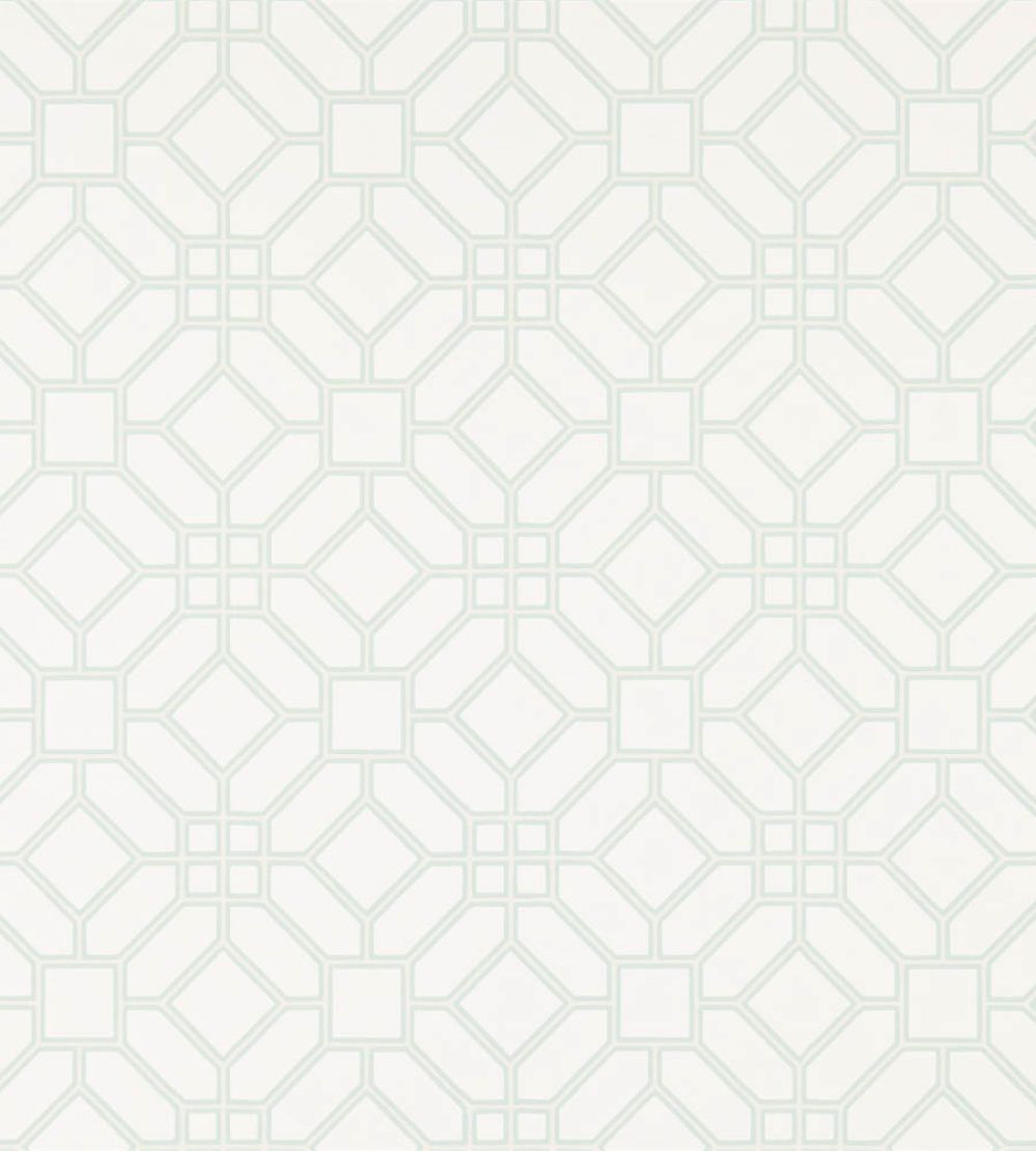 Veranda Trellis Wallpaper by Zoffany Duck Egg