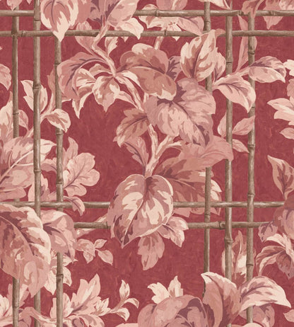Verdant Trellis Wallpaper by Woodchip & Magnolia Claret