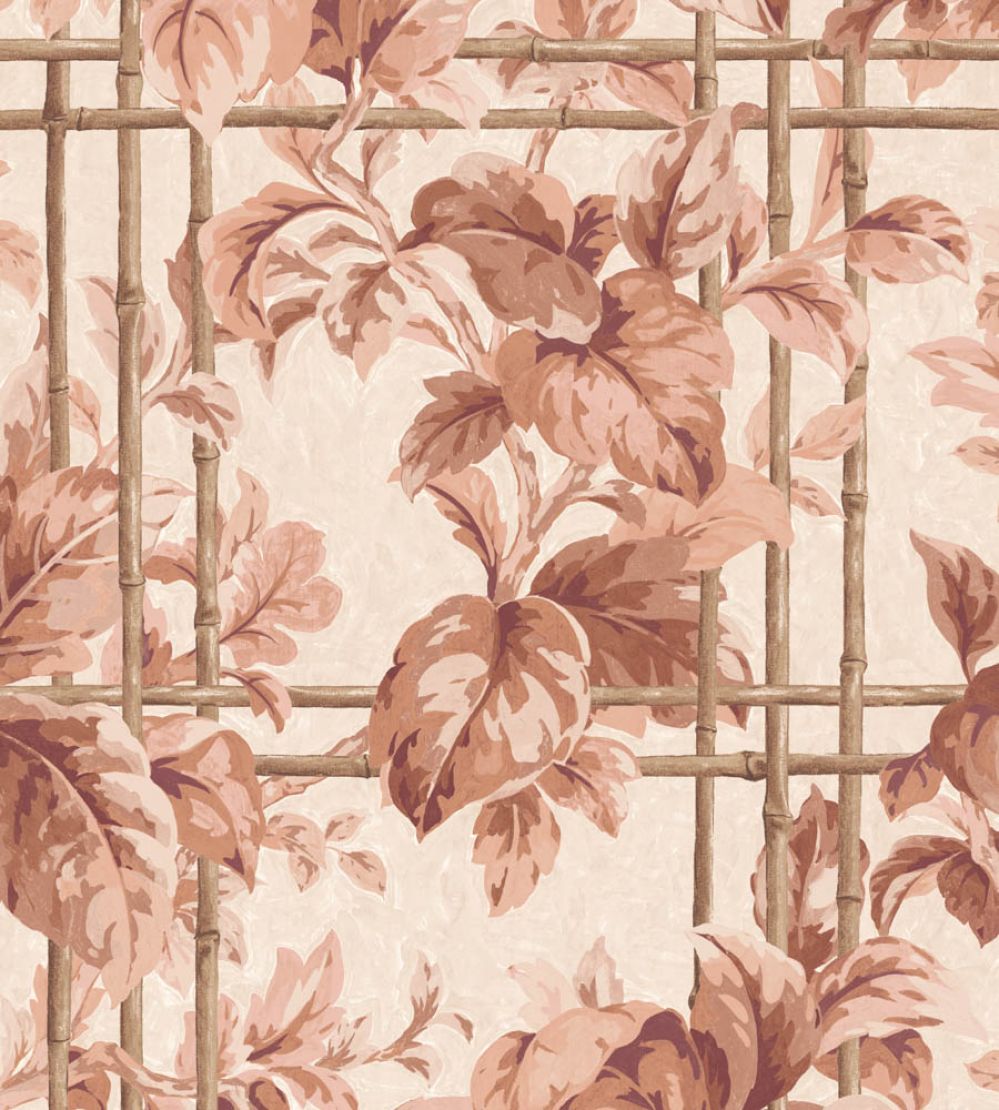 Verdant Trellis Wallpaper by Woodchip & Magnolia Salmon