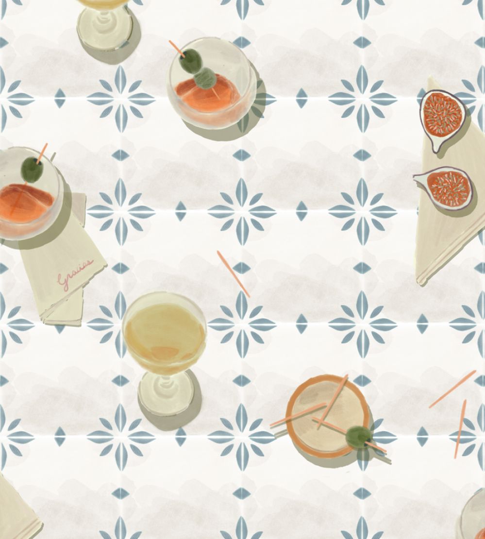 Vermut Wallpaper by Tres Tintas White