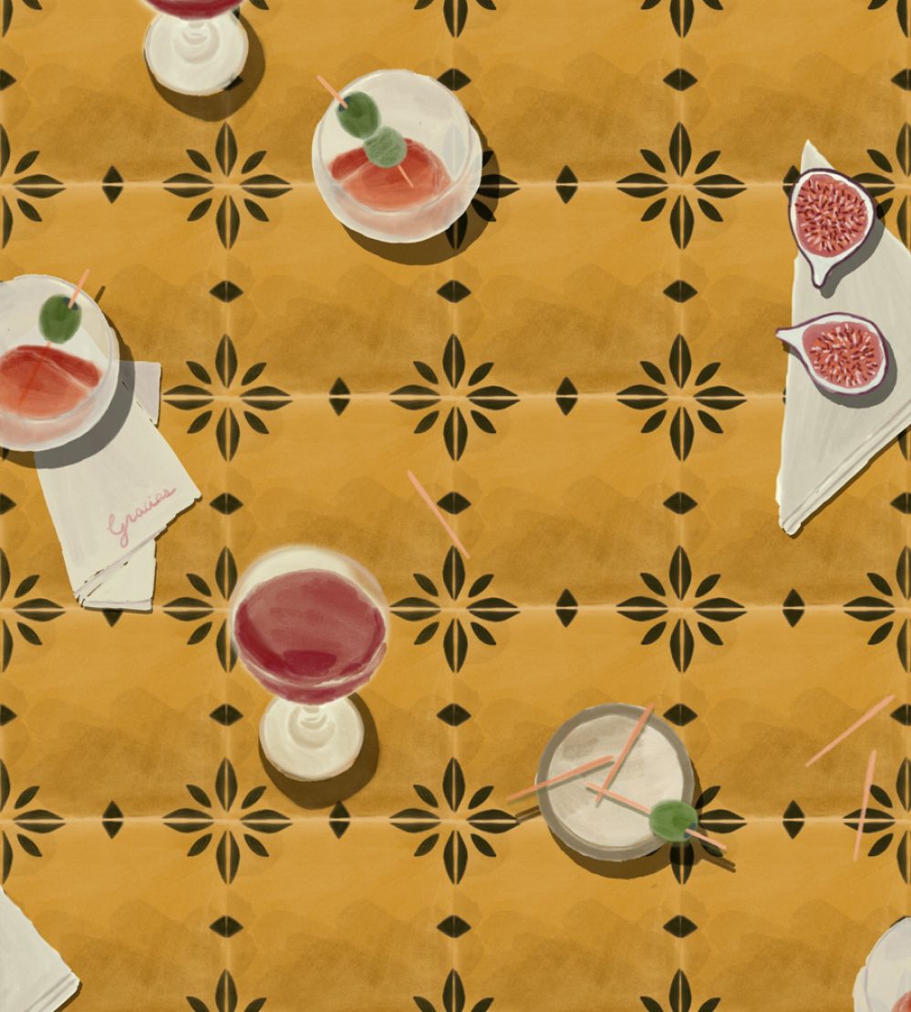 Vermut Wallpaper by Tres Tintas Yellow
