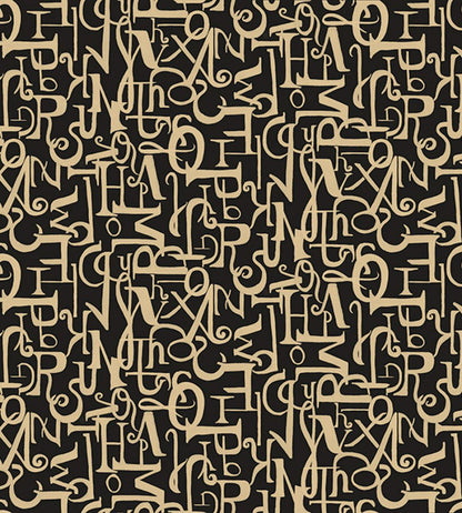 Verso Wallpaper by Tres Tintas Negro