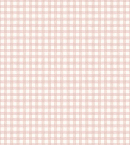 Vichy Check Wallpaper by Woodchip & Magnolia Blush