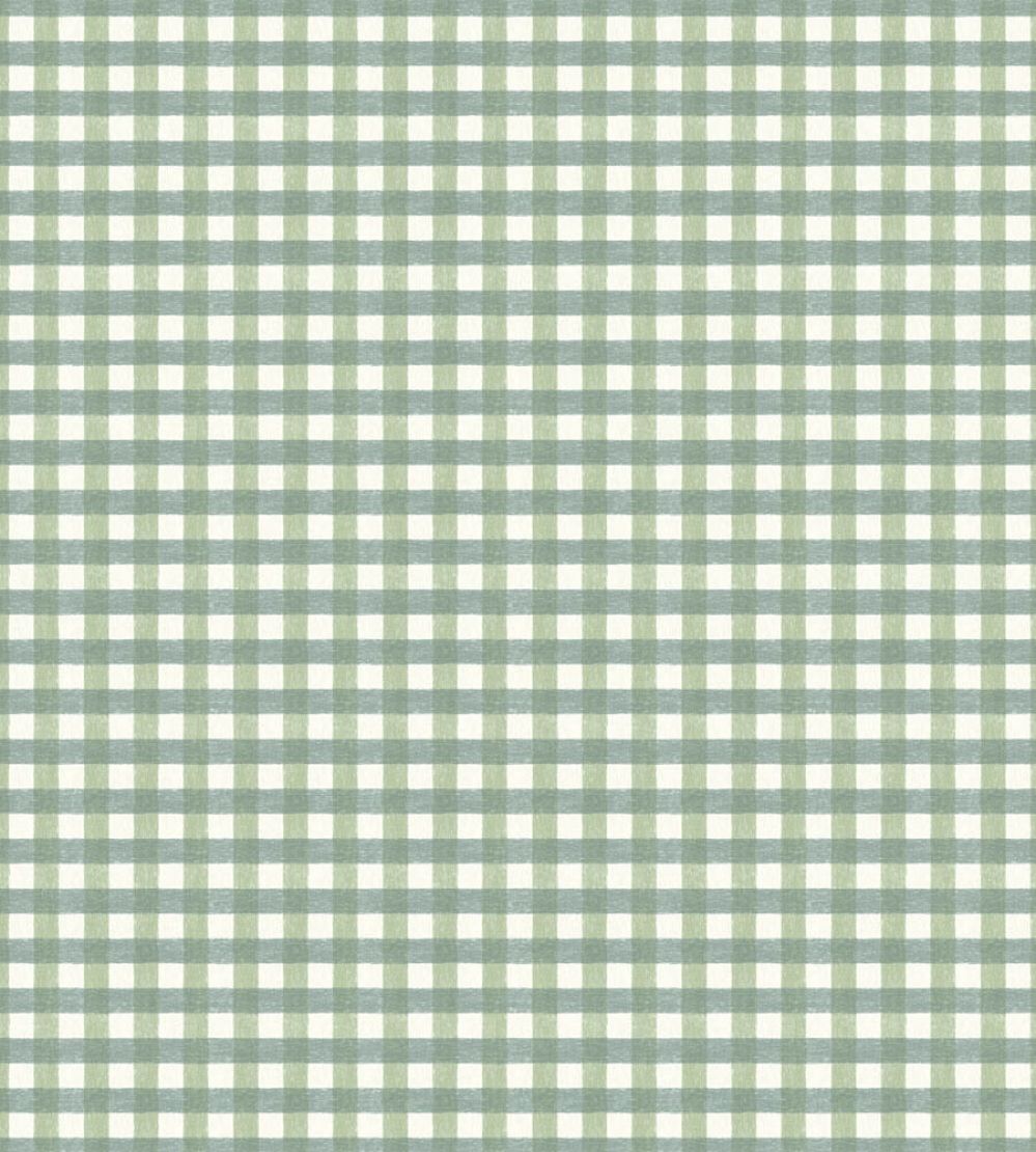 Vichy Check Wallpaper by Woodchip & Magnolia Hunter Green