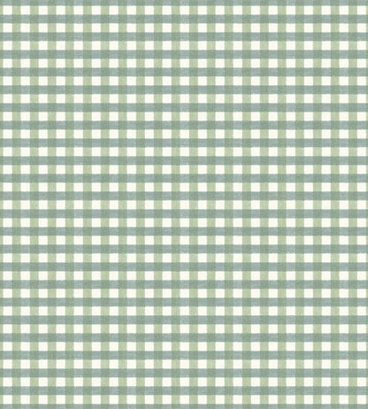 Vichy Check Wallpaper by Woodchip & Magnolia Hunter Green