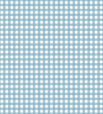 Vichy Check Wallpaper by Woodchip & Magnolia Sky Blue