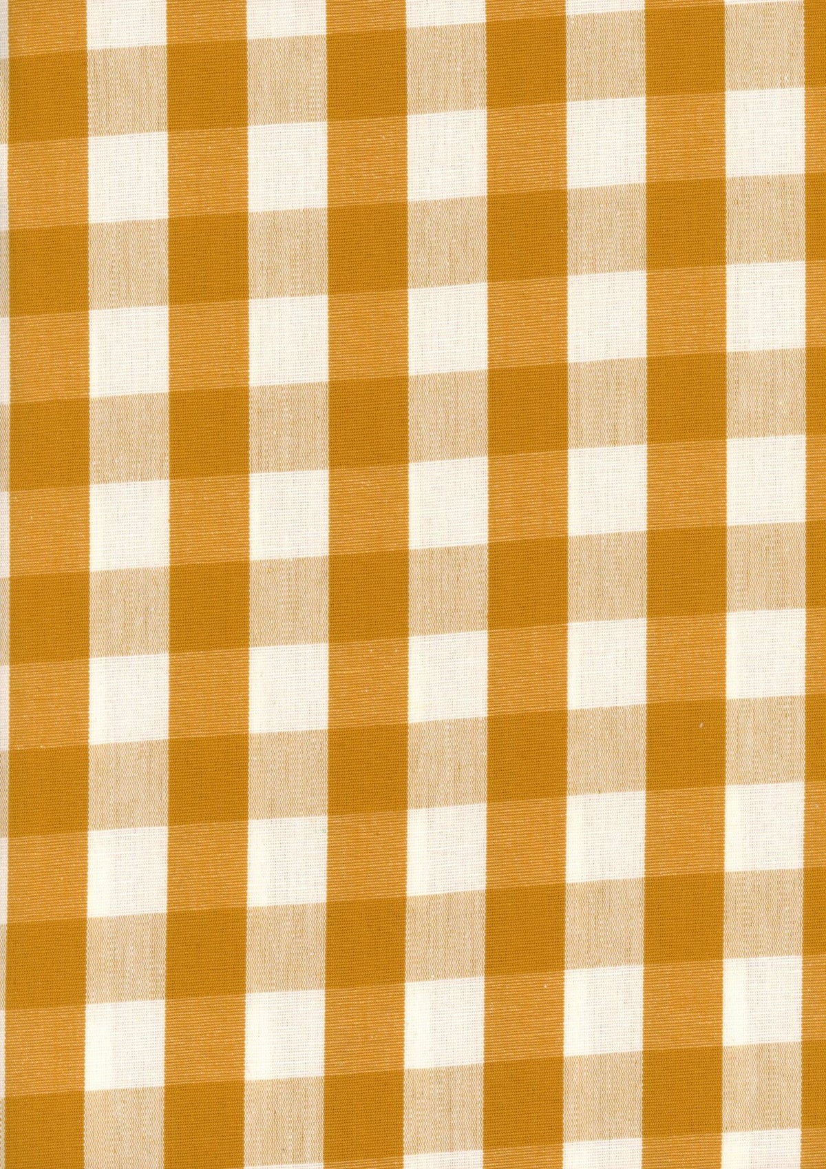Vichy fabric by Coordonné in Curry, flat pattern view