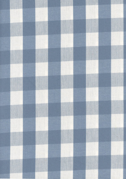 Vichy fabric by Coordonné in Ocean, flat pattern view