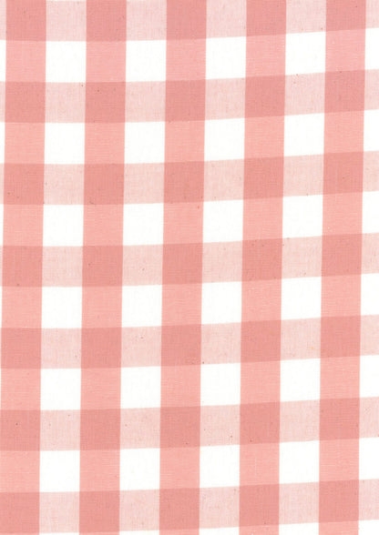 Vichy fabric by Coordonné in Pink, flat pattern view