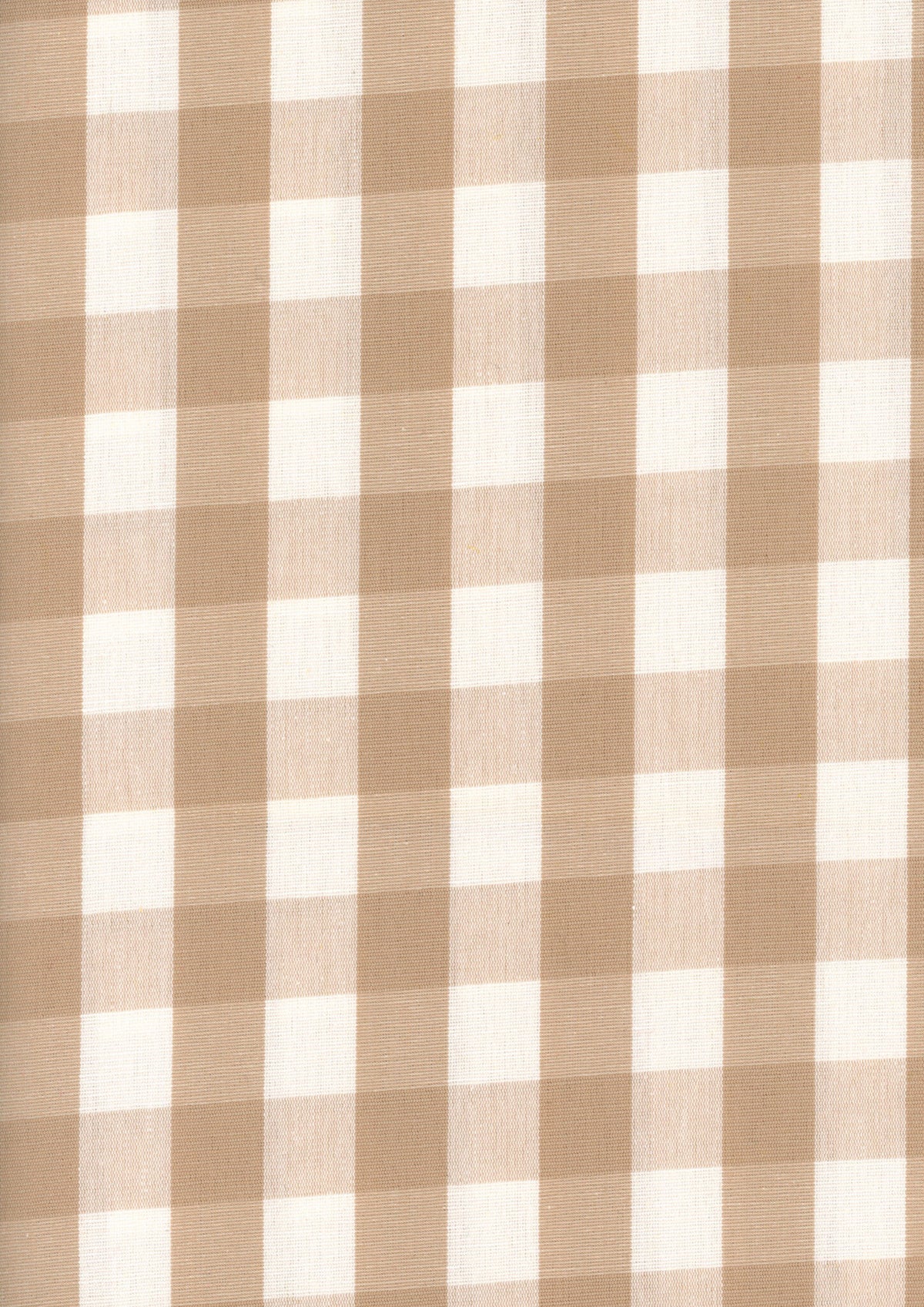 Vichy fabric by Coordonné in Sand, flat pattern view