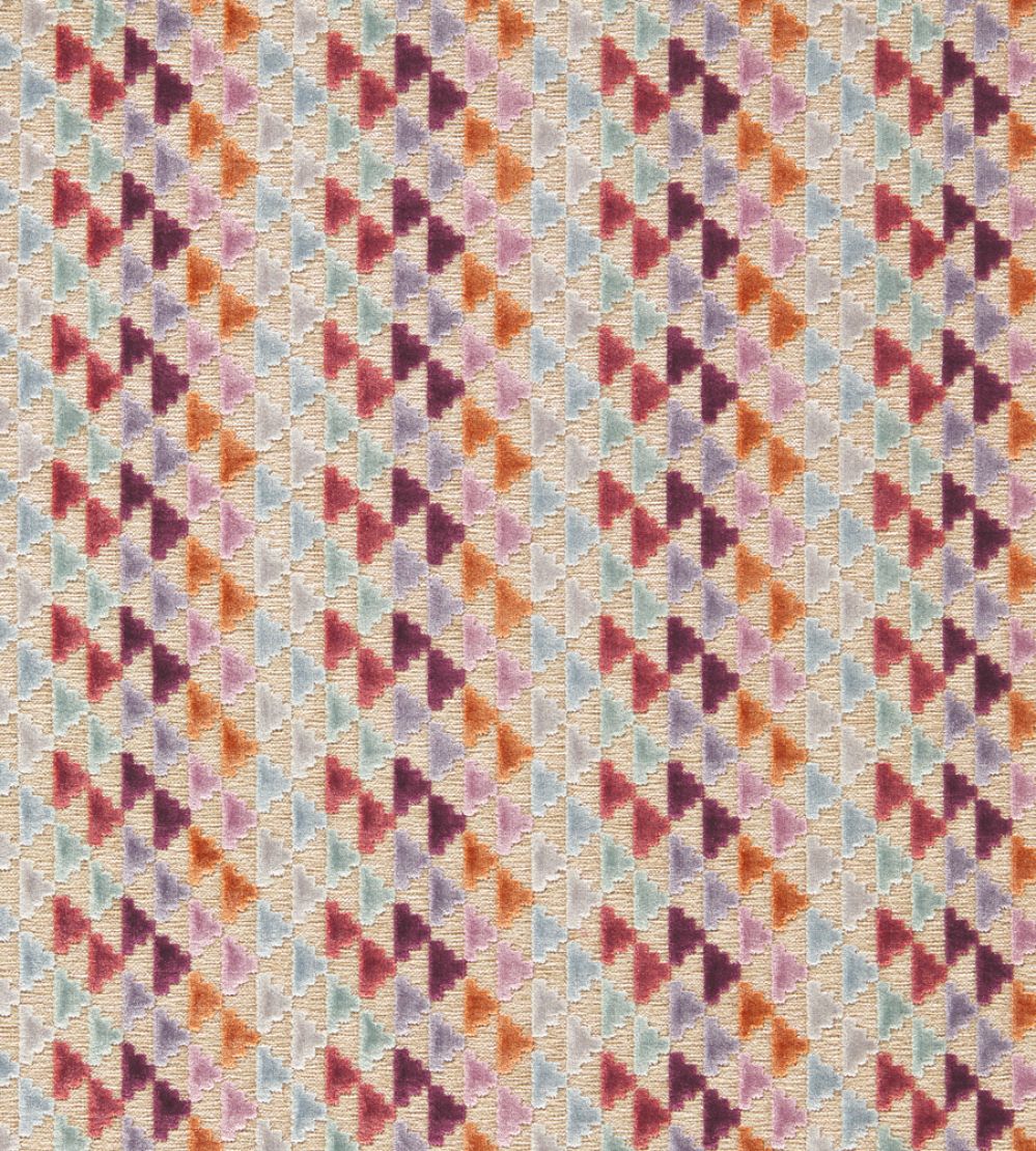 Vidi Fabric by Harlequin Lilac/Aubergine/Cornflower