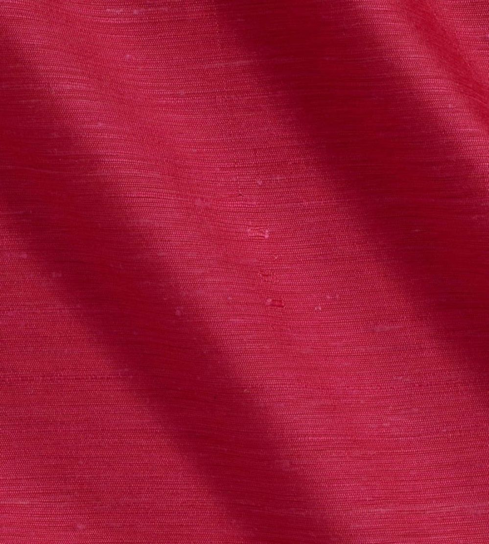 Vienne Silk Fabric by James Hare Raspberry