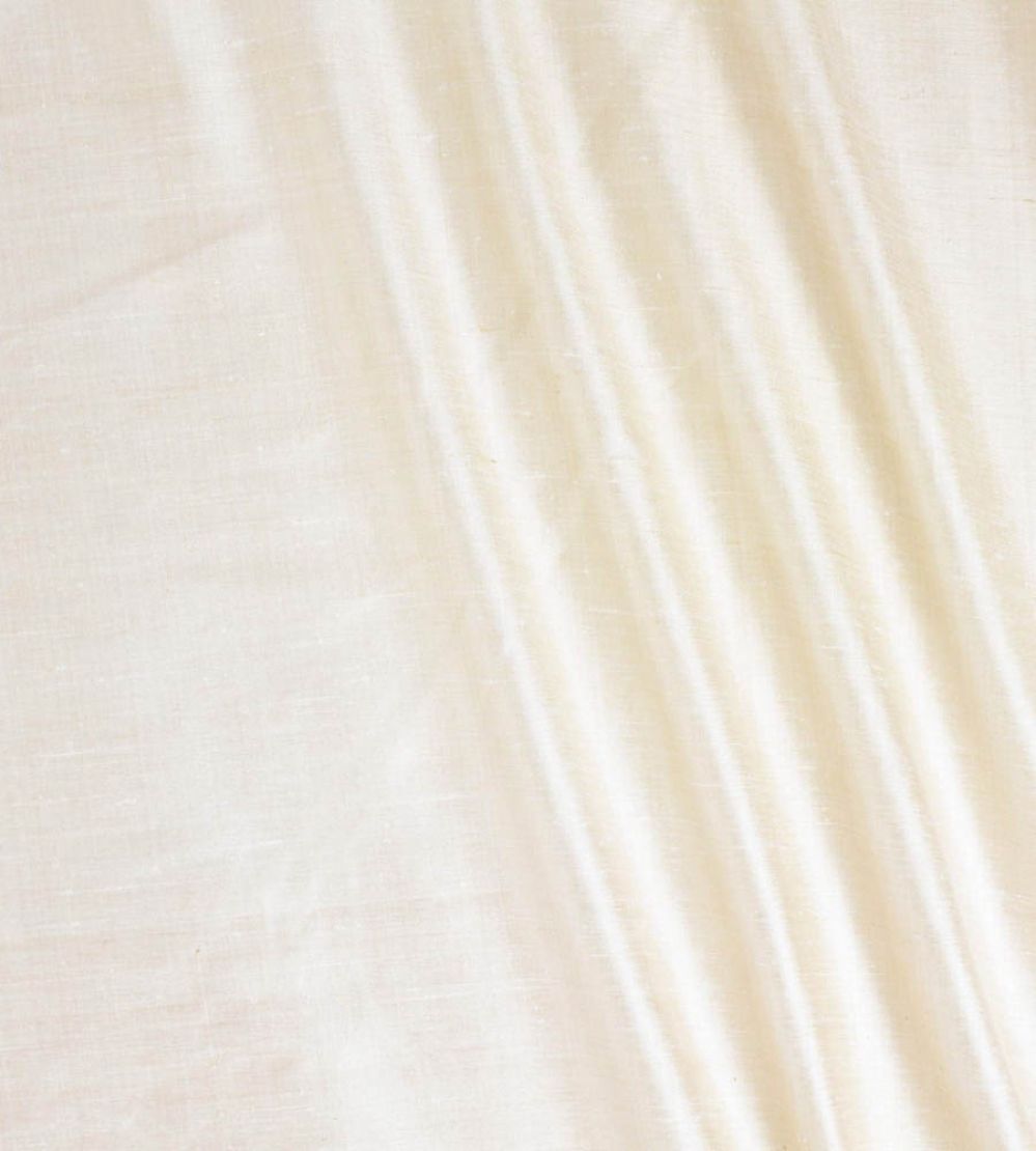 Vienne Silk Fabric by James Hare White Sand