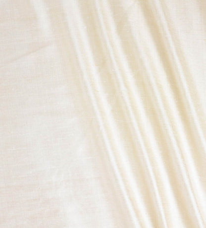 Vienne Silk Fabric by James Hare White Sand