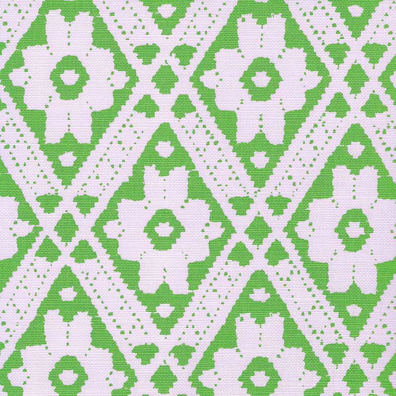 Viennese Jungle Green fabric by Quadrille