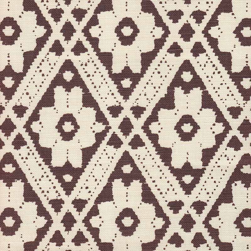 Viennese Brown fabric by Quadrille