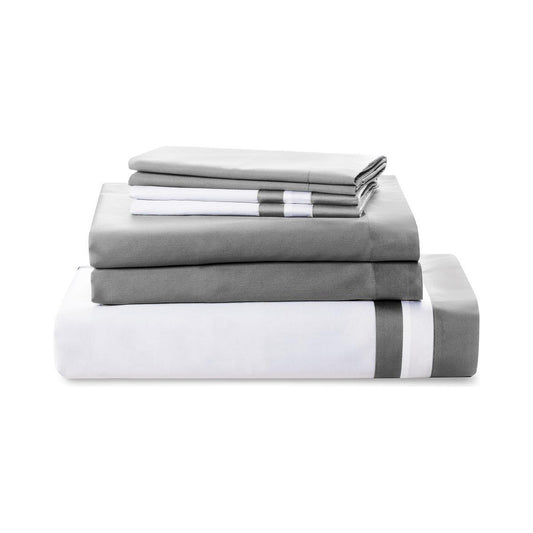 Vilanova Sateen Fitted Sheet by Downright, product shot on white