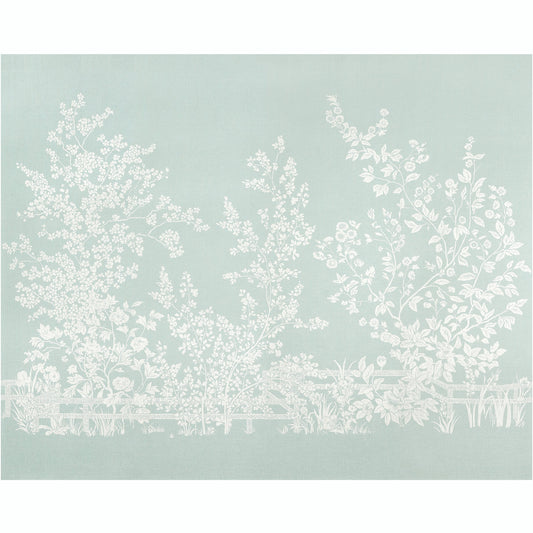 Villa Garden Mural by Thibaut in Robin's Egg (TM10854)