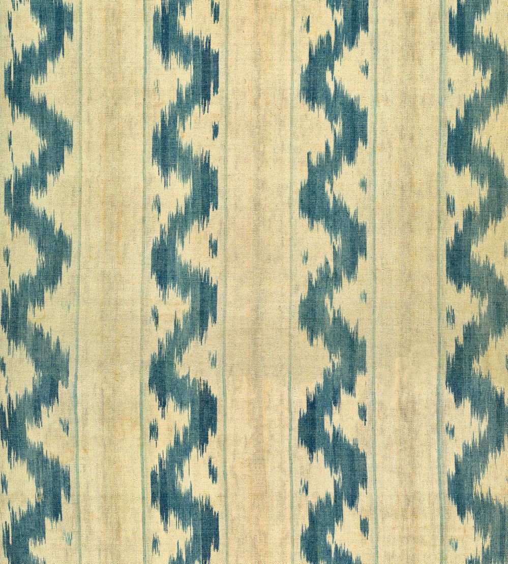 Vintage Ikat Wallpaper by MINDTHEGAP Indigo Beige