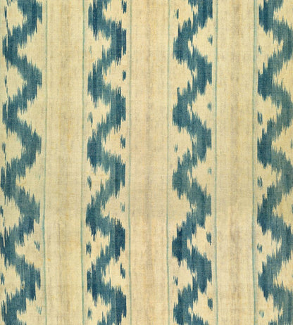 Vintage Ikat Wallpaper by MINDTHEGAP Indigo Beige
