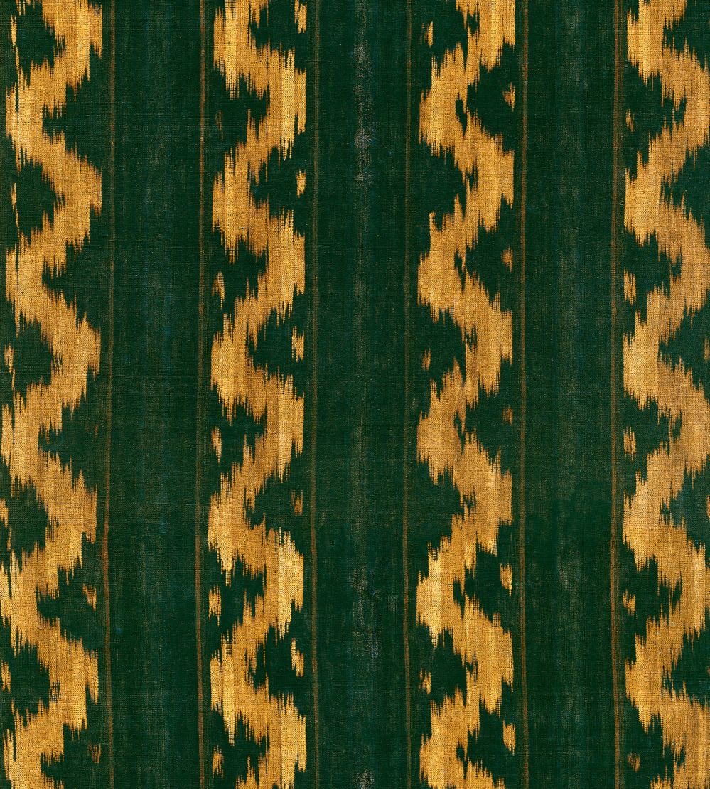 Vintage Ikat Wallpaper by MINDTHEGAP Topiary Green