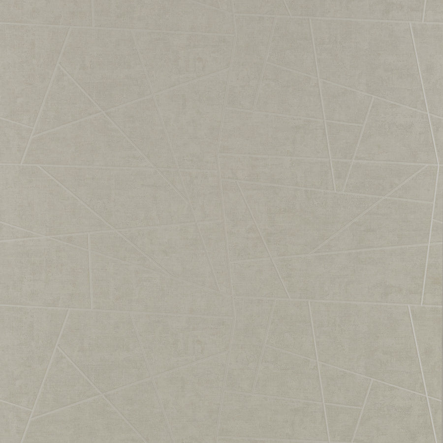 Vinyl Abstract Geometric Wallpaper by Phillip Jeffries in Off White Prism (PJ 6489)