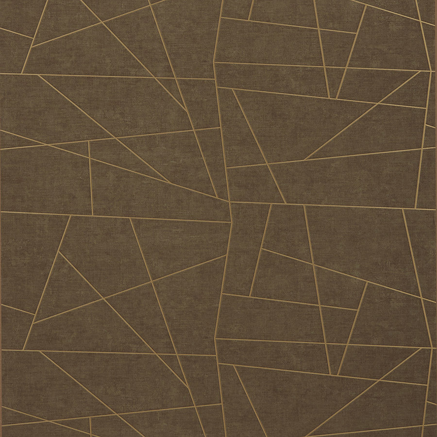 Vinyl Abstract Geometric Wallpaper by Phillip Jeffries in Olive Accent (PJ 6494)