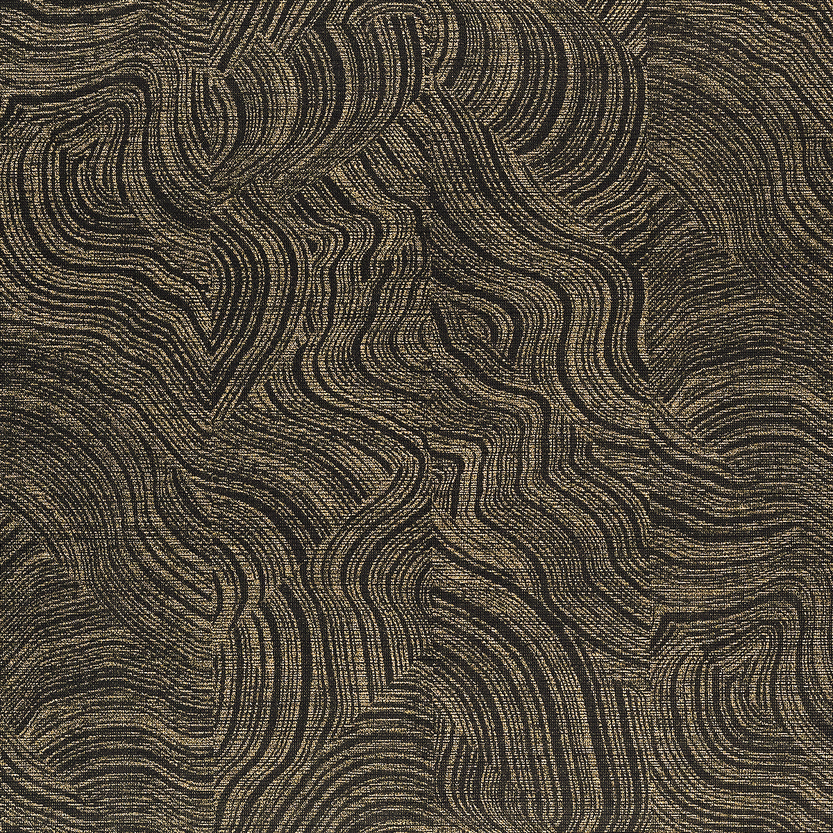Vinyl Sirocco Wallpaper by Phillip Jeffries in Midnight Gild (PJ 36708)