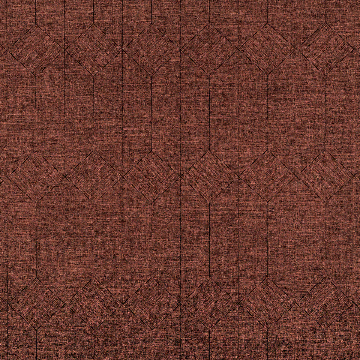 Vinyl Voyage Wallpaper by Phillip Jeffries in Brick Red (PJ 34501)