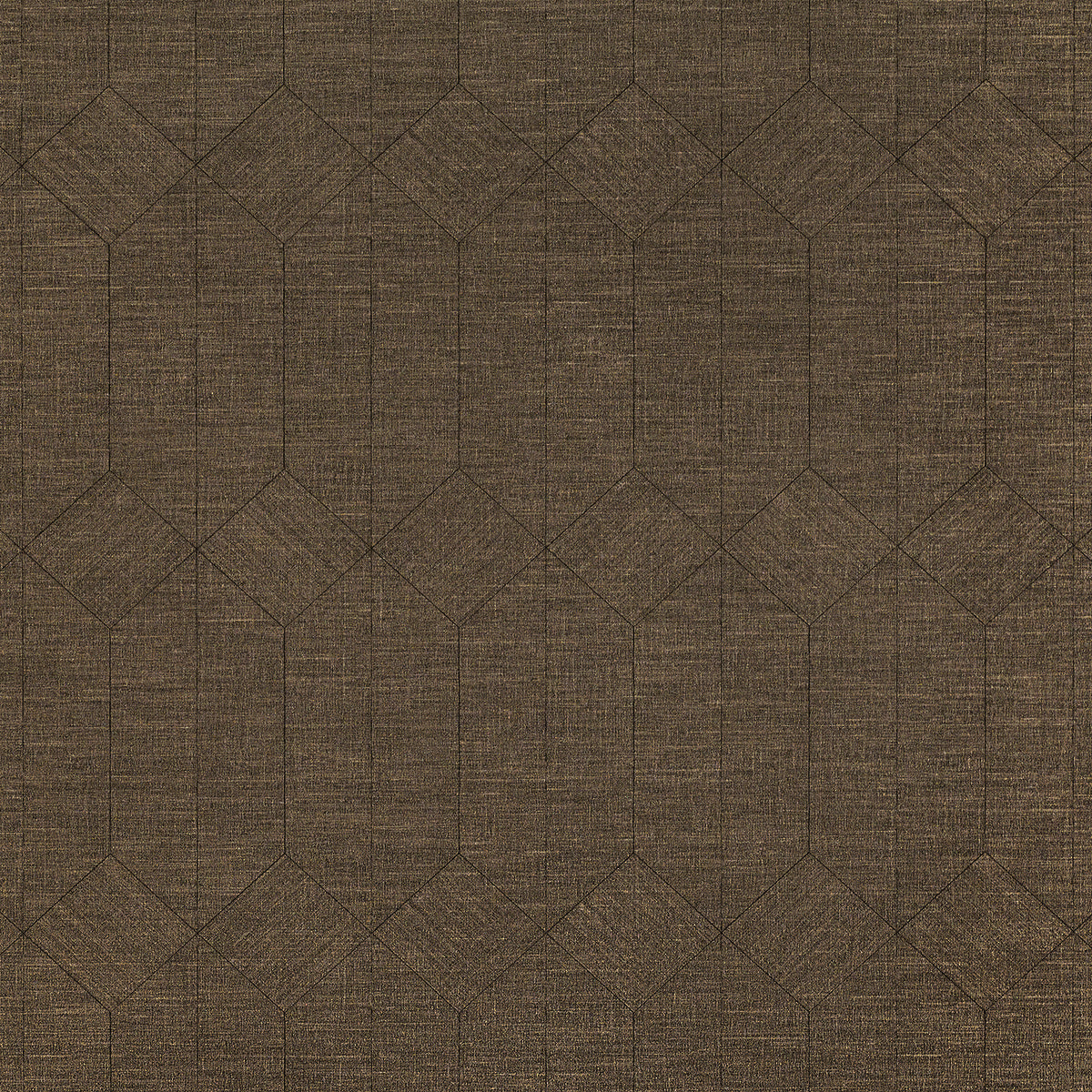 Vinyl Voyage Wallpaper by Phillip Jeffries in Mocha Brown (PJ 34502)