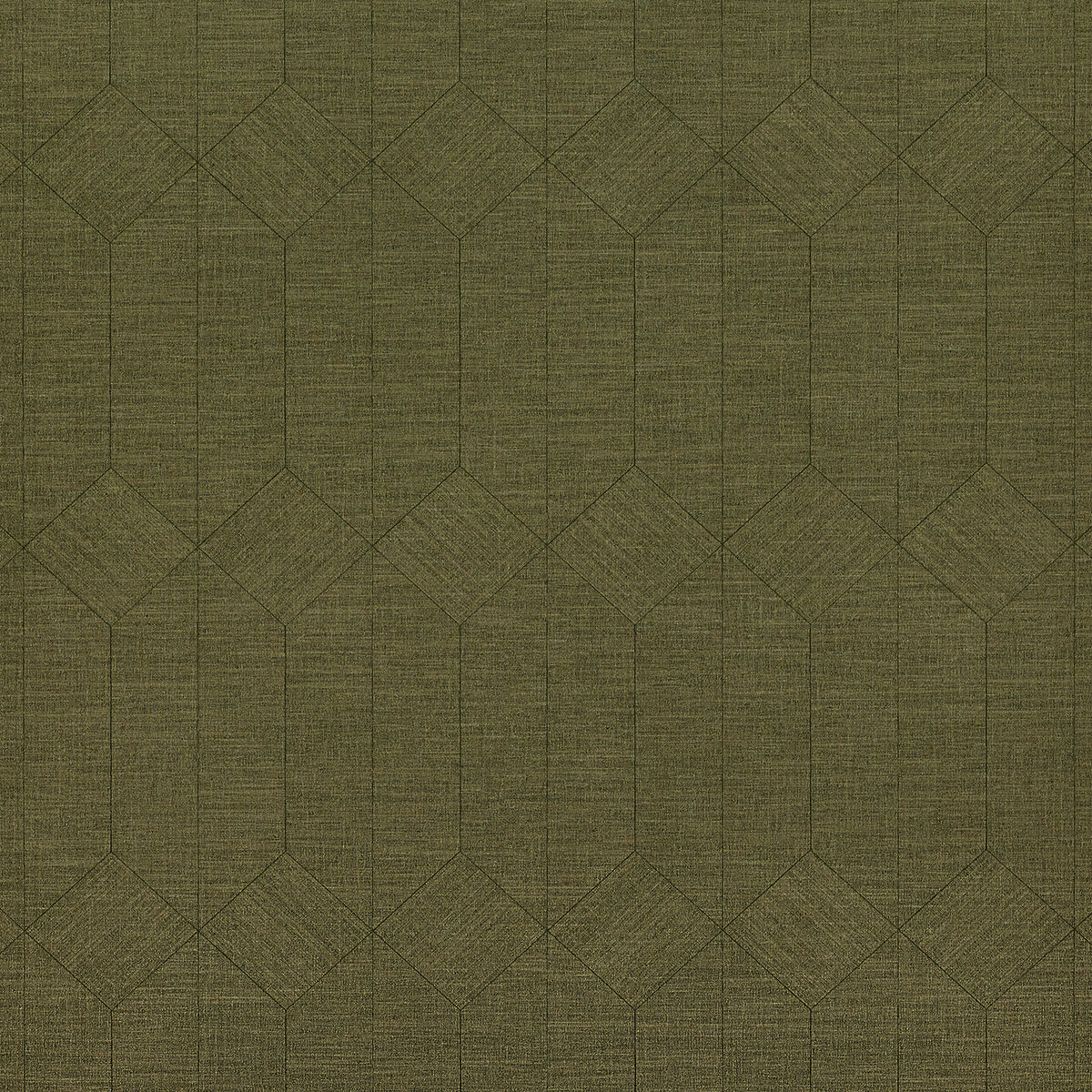 Vinyl Voyage Wallpaper by Phillip Jeffries in Olive Green (PJ 34508)