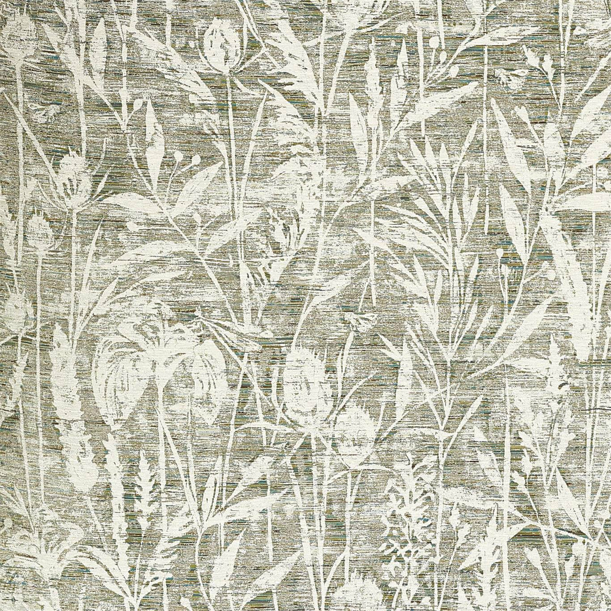 Violet Grasses Moss fabric by Sanderson
