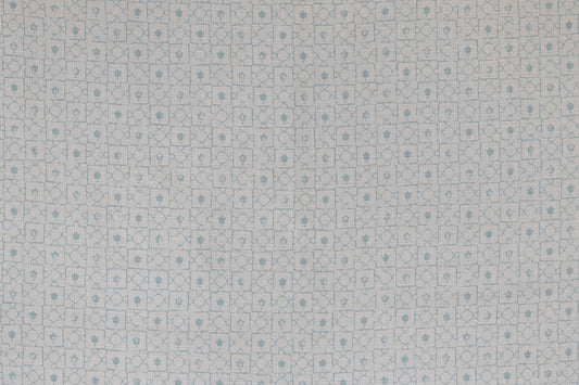 Violette Fabric by Alice Sergeant in Light Aqua