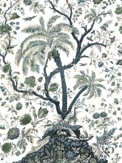 Voile de Genes Wallpaper by Braquenié in Emeraude (BP350001)