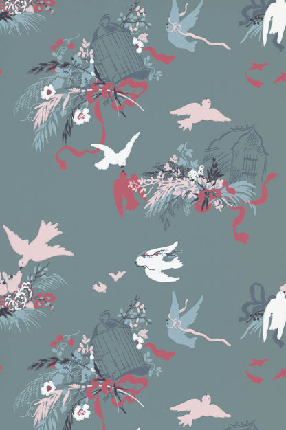 Volières wallpaper by Little Greene in Etruria