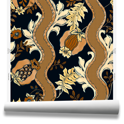 Voltaire Wallpaper by James Malone in Noir