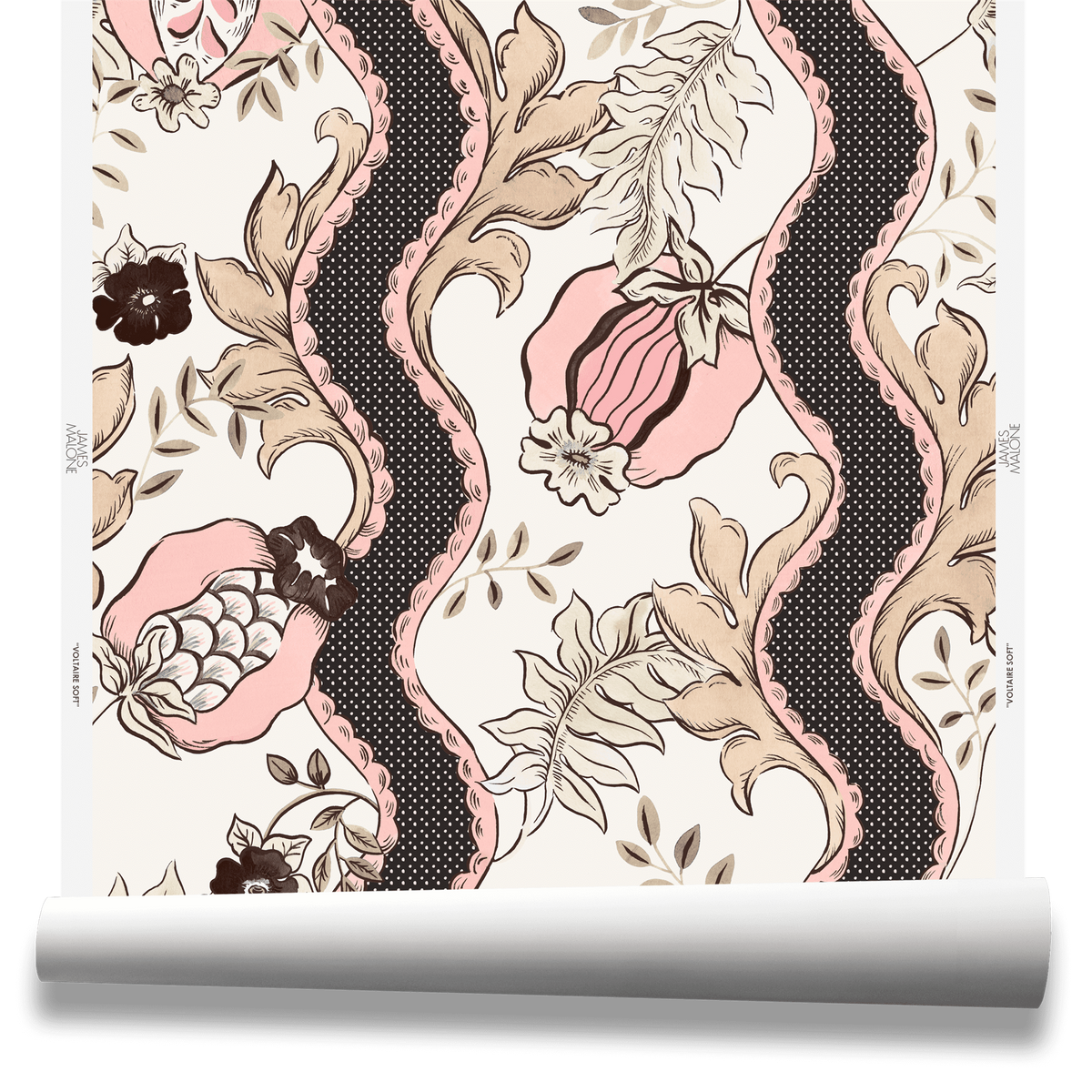 Voltaire Wallpaper by James Malone in Soft
